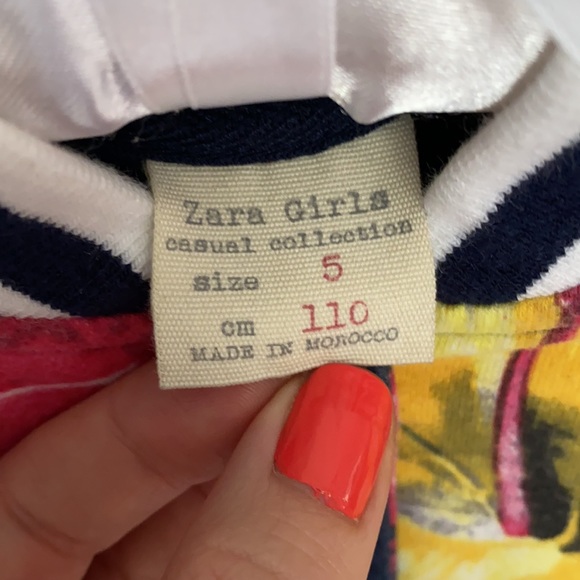 Zara girls bomber style jacket/shirt size 5 - Picture 2 of 4
